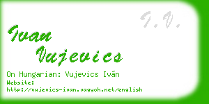 ivan vujevics business card